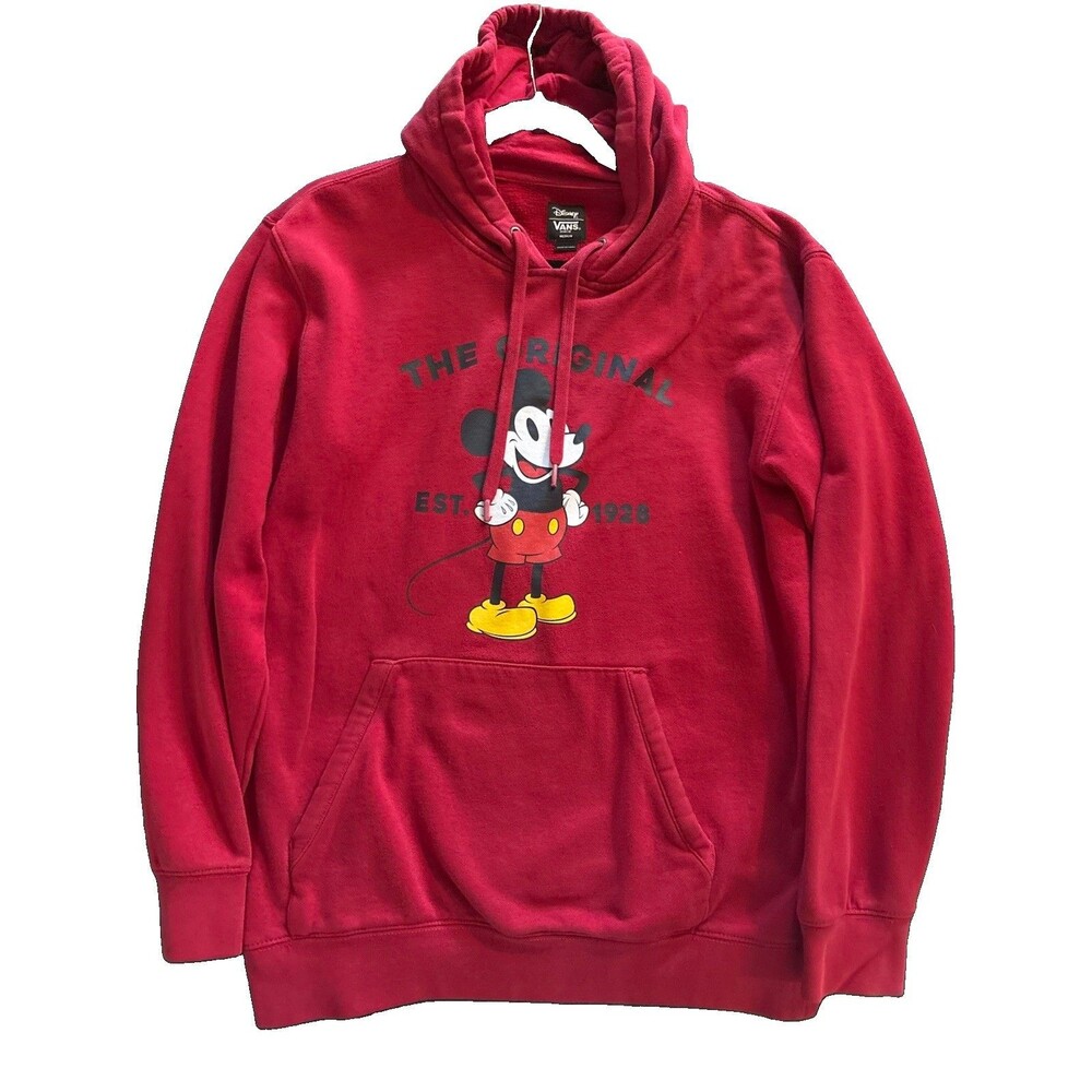 Vans x Disney “Mickey Mouse 90th Anniversary” Hoodie Men’s Medium 2018 Red
